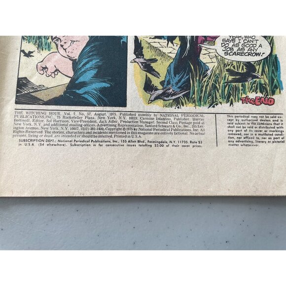DC Comics The Witching Hour #57 Aug 1975 Creepy Shocker Comic Bagged & Boarded - Picture 4 of 8